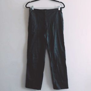 Vegan Leather Cropped Trousers